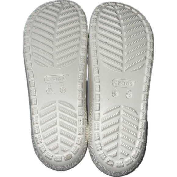 Crocs Slide Sandals Womens Size 12 Mens Size 10 White - Picture 4 of 5